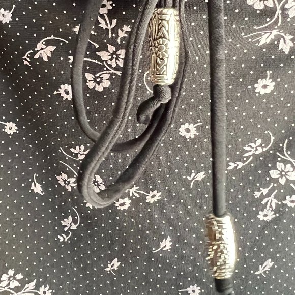 Vintage Bali Black Floral Printed Slip Dress - Picture 9 of 14